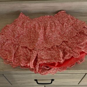 American Age Coral Lace Skirt